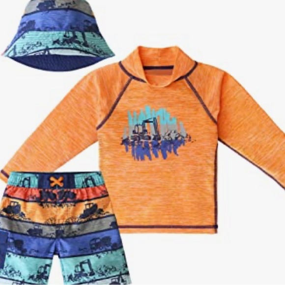 Uv Skinz boys 3 piece bathing suit with upf 50